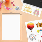 30 Full Sheets Sticker Paper for Laser & Ink Jet Printers, 8.5" x 11" Full Sheet Address Shipping Labels