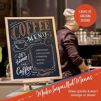 Crafts 4 All Liquid Chalk Markers for Blackboard Signs, Bistro Menu, Car Window Glass - Dry Erase, Washable - 25 Colored Chalk Pens w/Reversible Tips & Tweezers - Bonus White Chalkboard Marker