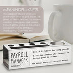 Payroll Manager Definition Gifts for Women, Men, Payroll Manager Desk Decor Stainless Steel Pen Pencil Holders WCC55