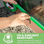 Green Painters Tape Multi-Surface Masking Tape 0.94 inch x 60 Yard, Indoor and Outdoor Painting Tape, Residue Free Easy Removal with Sharp Lines, Paint Tape for Walls, Auto, Home, 6Rolls