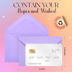 ACSTEP 50PACK Gift Card Envelopes Credit Card Size Mini Envelopes Colorful Tiny Pocket Envelopes For Business Card, Small Note Cards 10 Assorted Colors 4X2.75 Inches, Fit Credit Cards