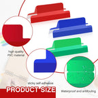 Gueevin 2 Inch Insertable Self Adhesive Tabs with Printable Inserts Clear Index Tabs Self Adhesive Colored Page Marker Repositionable Tag for Bible Divider Notebook File Folder Book Binder(50 Pieces)