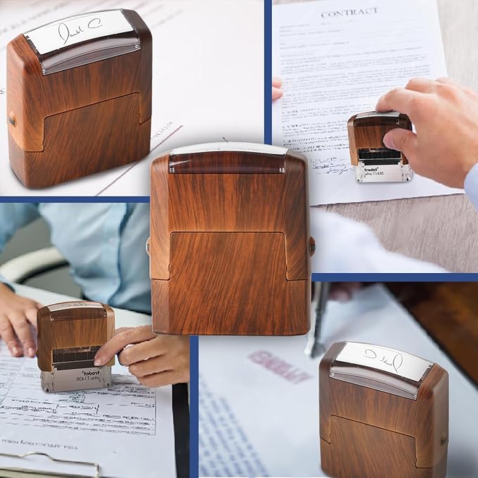 Custom Stamp-Rubber Stamps Custom,self Inking Stamps Personalized-Address Stamps Self Inking Personalized, Signature Stamp for Business, Office, Personal Use (0.55inch x1.5inch)