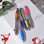 MiSiBao Stylus Pens for Touch Screens, Medium Point Pens with Crystals for Women and Kids Black Ink Pen with Stylus Ballpoint Pens with Comfort Grip for The Ipad（5 Count+3 Refills）