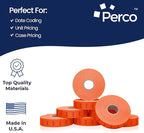Perco Sale Labels for Monarch 1136 Price Gun - 8 Rolls, 14,000 Pricemarking Labels - with Bonus Ink Roll