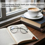 Yuoyar 30Pcs Leather Heart Book Marks for Reading Women - Cute Bookmarks for Book Lovers - Unique Gifts for Women