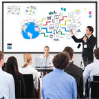 H-Qprobd 8'x4' Whiteboard Commercial-Grade Large Magnetic Dry Erase White Board for Wall - 96"x48" Presentation Boards for Business, Education & Government - Aluminum Frame Wall Mounted Whiteboard