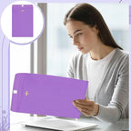 Geyee 100 Pcs Clasp Manilla Envelopes 10 x 13 Inch Gummed Colored Envelopes for Storing or Mailing for Home Office Business Supplies(Purple)