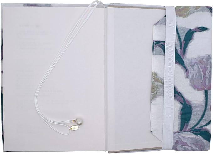 BLBMH Book Covers for Paperbacks Book Cover for Privacy Fit for 5.5x8.5 inch Adjustable Book Sleeve Cover for Diary Books Fabric Softcover Protector for Notebook - Tulip 8.5in