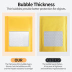 Kraft Bubble Mailers 6×10' Inch 50 Pack Yellow shipping envelopes Self-Seal Padded Mailing Envelopes for Jewelry Makeup Supplies and Small Business Packaging