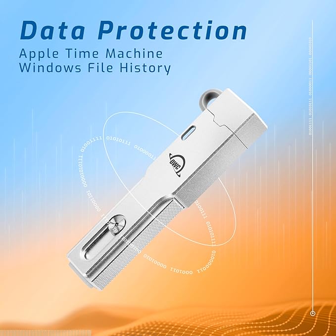 OWC Envoy Pro Mini 2TB (10Gb/s) SSD, Up to 940 MB/s Speed, Portable Flash Drive with USB-C and USB-A, Compatible with Mac, PC, Xbox, PS5, Professional Stick for Gaming, Storage, and Backup