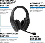 BlueParrott S650-XT Bluetooth Wireless Headphones 96% Noise Canceling Over Head Trucker Headset with Mic, 2-in-1 Convertible Stereo to Mono with ANC, IP54-Rated Protection, 36 hrs. Talk Time, Black