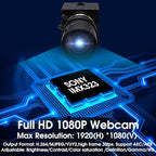 SVPRO 5-50mm Zoom Lens USB Camera 1080P with Sony IMX323 Sensor, H.264 HD Camera with 0.01lux Ultra Low Light USB Webcam for Weak Light Conditions,PC Cam for Windows Linux Mac Android