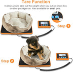 Fuzion Shipping Scale, 440LB/200KG x 10g Digital Postal Scale, Hold/Tare Function, Postage Scale for Packages Small Business/Luggage/Mailing, Battery & AC Adapter Included