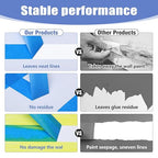 18 Rolls Painters Tape 2 Inches Wide Blue Painters Tape 18 Roll x 1.89 Inch x 55 Yards Blue Masking Tape for Home Decoration DIY Furniture