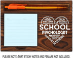 School Psychologist Gift Self-Stick Note Pad Holders, School Psychologist Gifts for Women, School Psychologist Office Gift, Thank You Gifts for School Psychologist School Counseling SD129