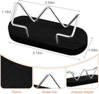 Amyhill 2 Pieces Wood Business Card Holder for Desk Wooden Business Card Display Stand Postcard Holder for Office Home Desktop (Black)