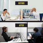 OBEX Privacy Screen & Office Panel Extender for Office Cubicles, Polycarbonate Desk Privacy Panel & Divider for Office Cubicle, 24" x 36", White