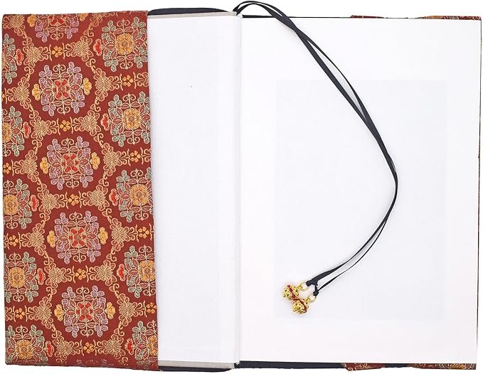 BLBMH Book Covers for Paperbacks Fit for 5.5x8.5 inch Adjustable Book Sleeve Cover for Women Over 15 Soft Cloth Protector for Novels Notebook - Flower Red 8.5in