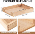 Kirigen Wood Letter-Size Tray Single-Tier (TP-NA)- Wooden Tones Collection Front-Load Documents Tray for Office Desktop Organizer - Desk Magazine, File, Folder, Paper Holder Natural