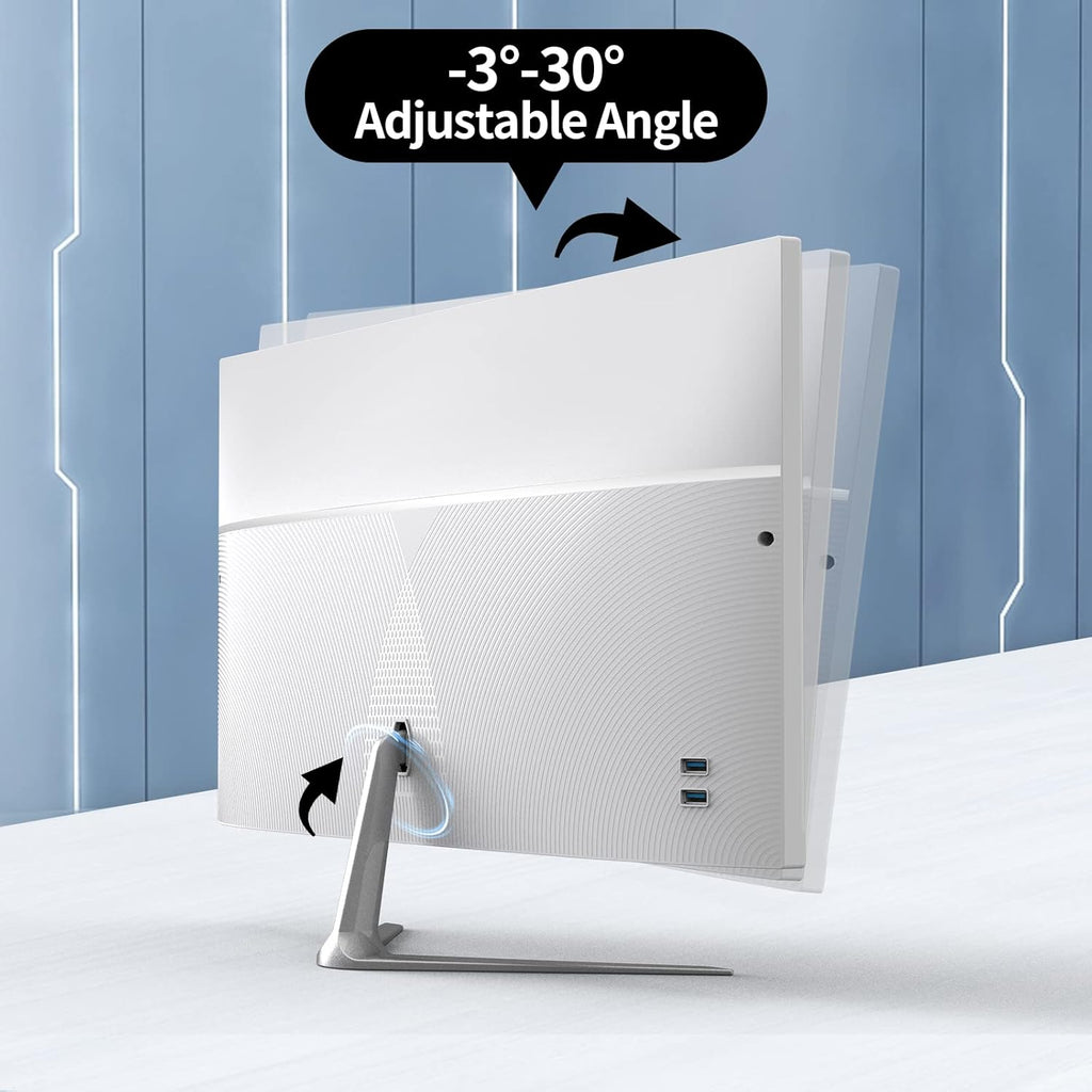 24”All-in-One Desktop PC Computer, i7-4000m Quad-Core Desktop Computer, 16G Ram 512G SSD IPS HD Display, WiFi BT for Home Entertainment Business Office