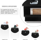 Suggestion Box with Lock and Slot 2 Pack Metal Wall Mounted Donation Box with 4 Keys