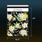 100 Count - 14.5 x 19 inch Poly Mailer Mailing Shipping Black Flower Envelope Package Bags-Self Seal…