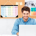 2026 Desk Calendar - 18 Monthly Calendar 2026-2027, Jan 2026 - Jun 2027, 17" x 12", Large Desk Calendar 2026-2027 with Thick Paper, Large Blocks, Stickers, Home or Office Calendar for Easy Organizing