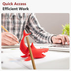 Li&Zhao Funny Pen Pencil Holder Stand for Desk - 3 PCS Desk Pen Holders Shark Pen Stand Cute Pen Holder for Desk Pen Display for Kids Desk Organizer Cute Office Decor