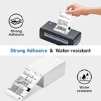 Thermal Shipping Labels 4x6-500 Labels Fan-Fold, Mailing Postage Paper for Thermal Printers, Strong Adhesive, Jam-Free, Compatible with JADENS, Rollo, Munbyn, for Office & Home
