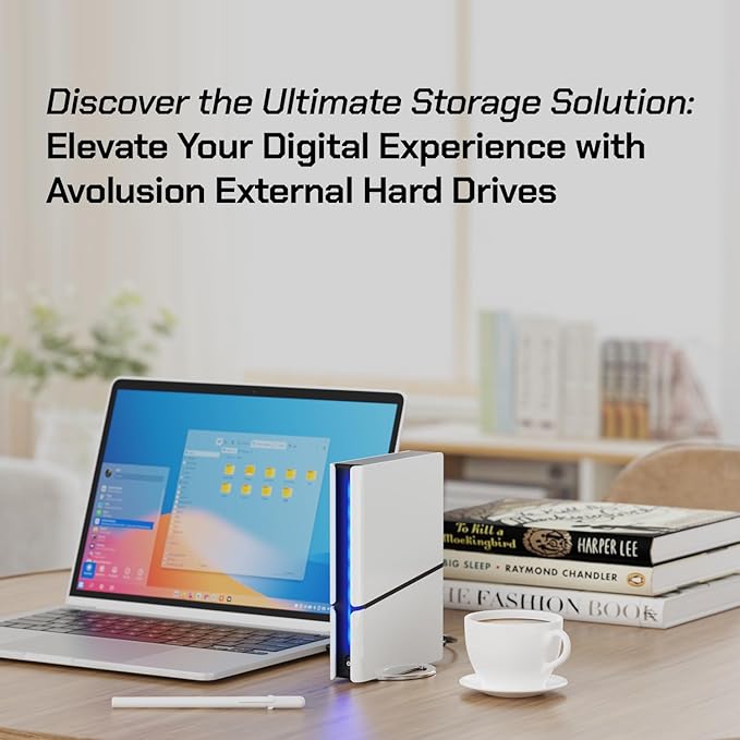 Avolusion PRO-H1 20TB 7200RPM USB 3.2 Gen2 (10Gbps) External Hard Drive (for Windows or MacOS Desktop PC/Laptop) (Renewed)