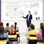 4'x8' WhiteBoard Magnetic Dry Erase White Board for Wall - Belgian Enamel Large WhiteBoard for Business, Education & Government - Durable Aluminum Frame Wall Mounted Whiteboards for Professionals