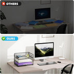 Marbrasse 3 Tier Paper Organizer Letter Tray, Mesh File Organizer with Handle, Paper Sorter Desk Organizer for Home Office Supplies - 2p