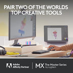 Logitech MX Master 3S for Mac - Wireless Bluetooth Mouse with Ultra-Fast Scrolling, Ergo, 8K DPI, Quiet Clicks, Track on Glass, Customization, USB-C, Apple, iPad - Pale Grey