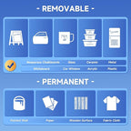 SILENART Thick Chalk Markers Green - 15mm Jumbo Tip Car Marker - Wide Window Chalk Pen for Chalkboard, Window, Glass, Mirror, Blackboard