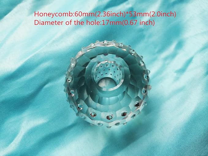 Crystal Glass Pen Holder Honeycomb Desk Accessory Fountain Pen Office Supplies Party & Gift Idea Home Decor (HONEYCOMB)