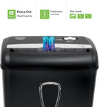 Aurora AU890XA 8-Sheet Crosscut Paper and Credit Card Shredder with Wastebasket
