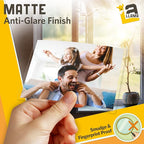 Thermal Laminating Pouches, Matte Finish, 2.6 x 3.9 Inches, 5 Mil Thick, 50 Pack, Suited for Business Card Size Laminating Sheets 2 x 3.5