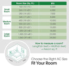 LG LW8024RSM, White 8,000 Smart Air Conditioner with Dehumidifier, 115V, Medium Rooms up to 350 Sq. Ft, Window Unit AC with Remote Control, 3 Speeds, Auto-Restart, 24-Hour Timer, 8000 BTU