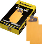 ValBox #7 Coin Envelopes 3.5x6.5 Seed Envelope with Gummed Flap for Home, Garden or Office Use, Brown Kraft Small Parts Envelopes 500 per Box
