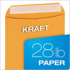 Columbian 9 x 12 Catalog Envelopes with Self Seal Closure, 28 lb Brown Kraft, for Mailing Flat Letter Size Documents or Photos, 100 Per Box (COLO341)