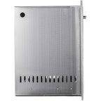 Pull-Out Trash Drawer Stainless Steel Outdoor Kitchen Trash Drawer Storage for Two 10 Gallon Commercial Wastebaskets (W/handle-17x23x16)