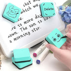 Tamaki 18 PCS Magnetic Whiteboard Dry Erase Erasers, Mini Dry Erasers for White Board, Green