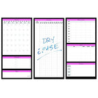 Weekly Planner Pad - Notepad Scheduling System - Dry Erase Board, Task List, and Calendar - Planning Poster for Time Management, Workout, Exercise, and Weight Loss - Expandable Desk Notepad