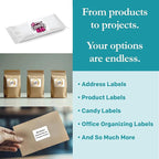 Premium Label Supply White Sticker Labels – 2.625" x 2" – Laser/Inkjet Compatible – (15 per Sheet), 1000 Sheets – 15,000 Total Adhesive Labels