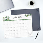Large Desk Calendar 2025-2026 with Desktop Mat, Cabbrix Desk Pad Calendar 22 x 17 Inch Covering July 2025 to June 2026, Desk Blotter Calendar 2025 for Home School and Office