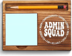 Admin Squad Gifts, Admin Life Gift, Admin Team Gifts, Administrative Assistant Staff Gifts, Thank You Administration Appreciation Gifts Office Desk Self-Stick Note Pad Holders ZSS8