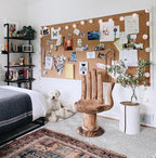 Manton Cork Premium Cork Roll - 4' x 10' x 3/8", 100% Natural Facing Grade Material for Bulletin Boards, Decorative Photo and Message Push Pin Displays - Perfect for Home, School, and Office