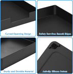 Letter-Size Tray, 2PCS Plastic Stackable A4 Paper Tray, Desk Drawer Organizer, Multi-use Large Storage Basket for Office Home Supplies,13 x 9.6 inch