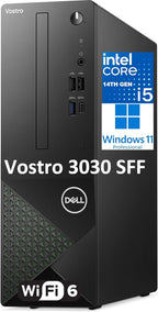 Dell Small Desktop Computer for Home & Business - 3030s SFF Desktop PC, Intel Core i5-14400 (Beat i7-13620H), 32GB DDR5 RAM, 1TB PCIe SSD, WiFi 6, Bluetooth, KB and Mouse, Windows 11 Pro